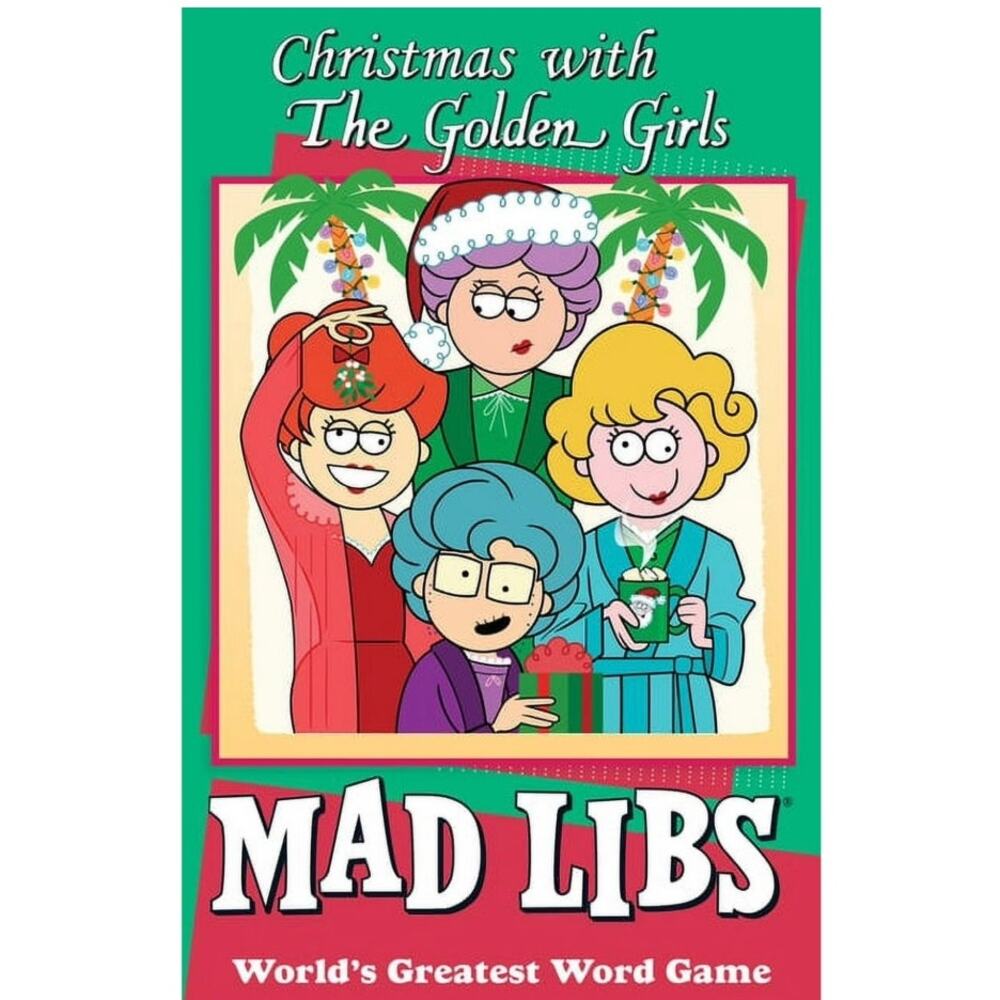 NWOT Christmas with the Golden Girls Mad Libs : World's Greatest Word Game